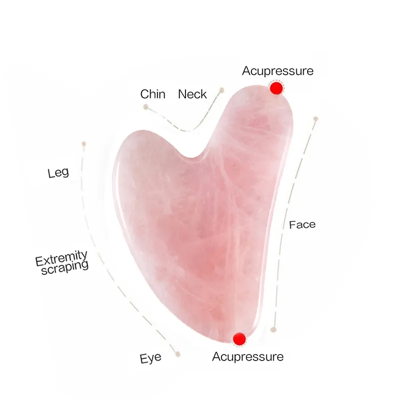 Jade Gua Sha Tool - 천연석 구아샤 옥 페이셜 뷰티 스크래핑