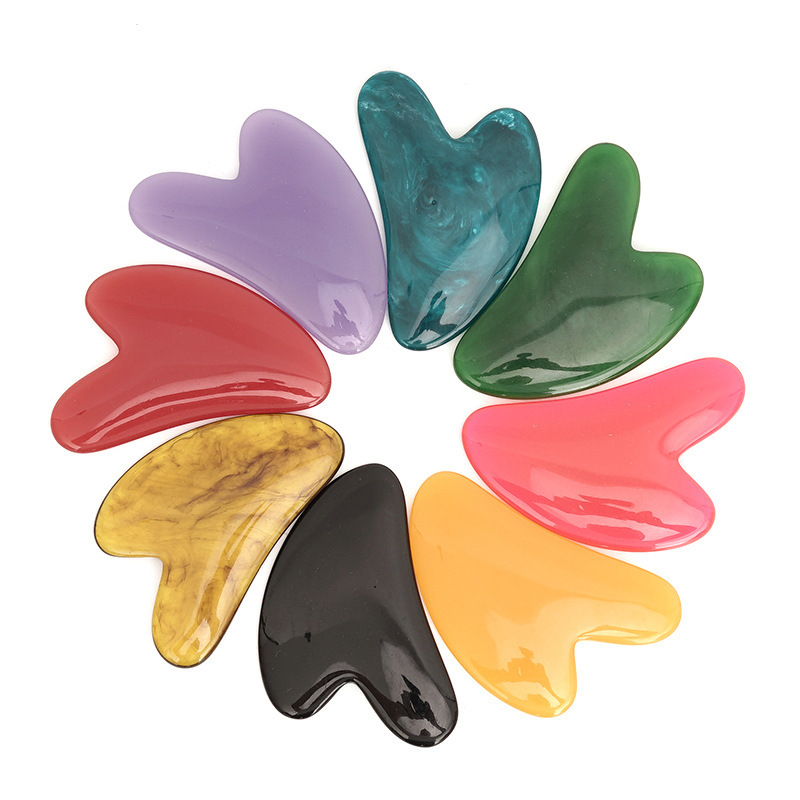 핫 하트 로즈 쿼츠 구아샤 스톤, 페이셜 제이드 마사지 - Jade Gua Sha Tool 리뷰 및 가격