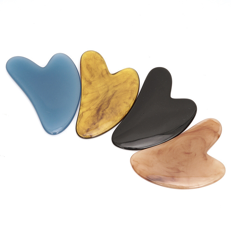 핫 하트 로즈 쿼츠 구아샤 스톤, 페이셜 제이드 마사지 - Jade Gua Sha Tool 리뷰 및 가격