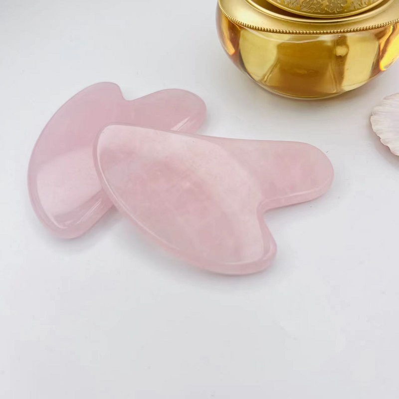 하트 구아샤 스톤 페이스 로즈 천연 옥 마사지 도구 턱 - Jade Gua Sha Tool 리뷰 및 가격