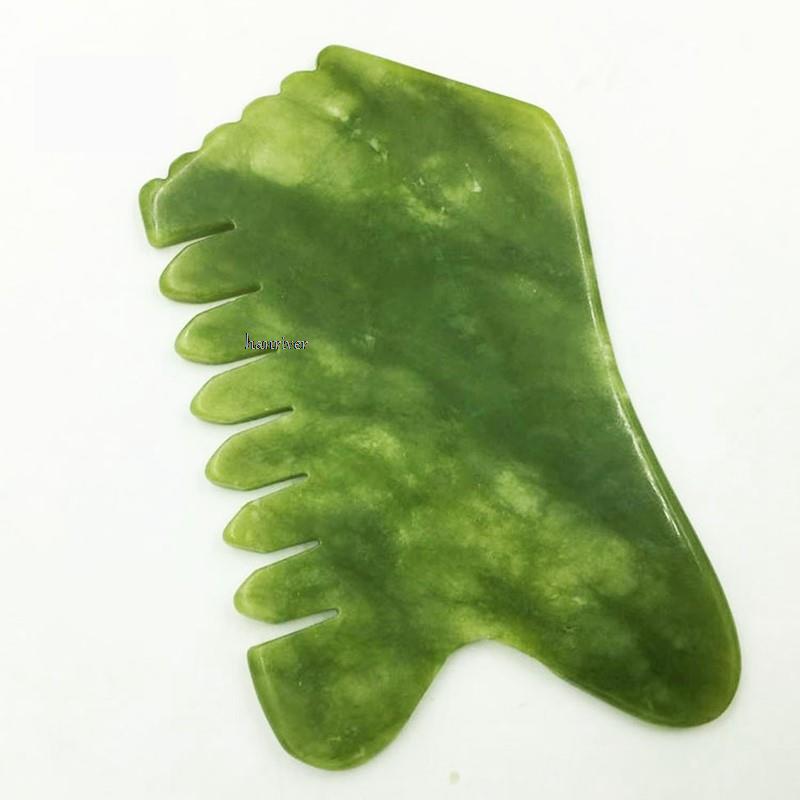 구 아슈 스크레이퍼 천연석 Gua Sha 마사지 빗 헤 - Jade Gua Sha Tool 리뷰 및 가격