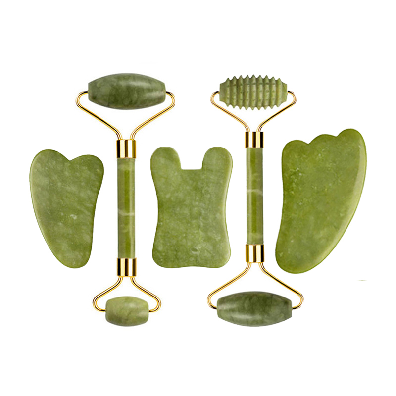 천연 옥 롤러 Gua Sha 마사지 세트 Guasha  - Jade Gua Sha Tool 리뷰 및 가격