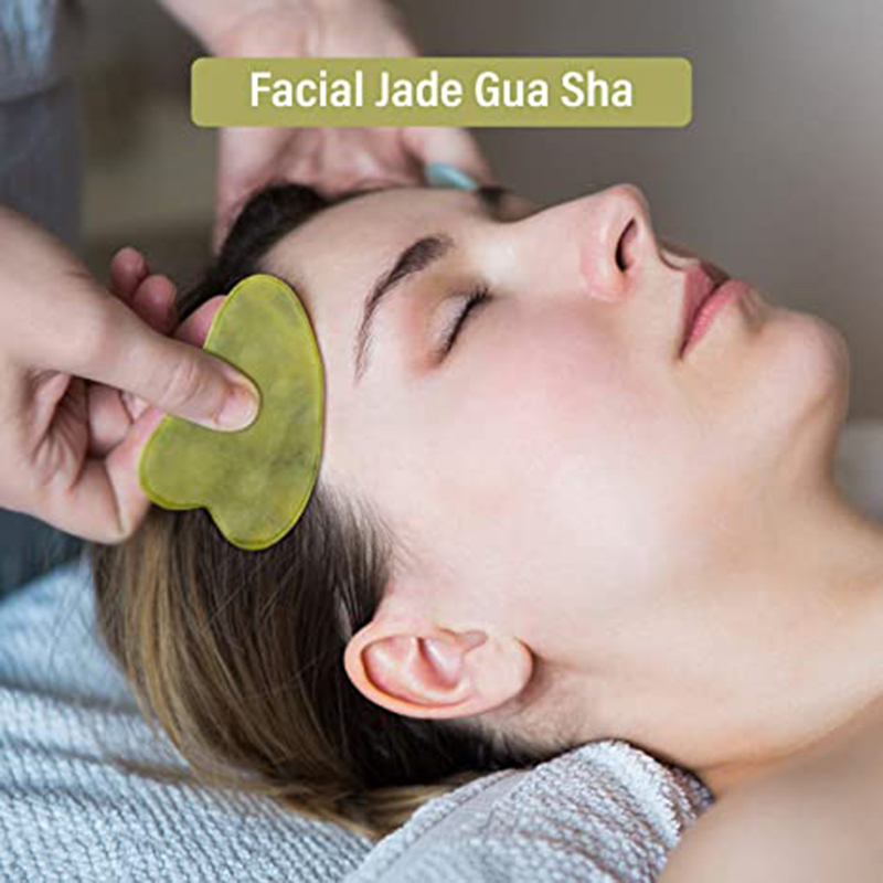 천연 옥 롤러 Gua Sha 마사지 세트 Guasha  - Jade Gua Sha Tool 리뷰 및 가격