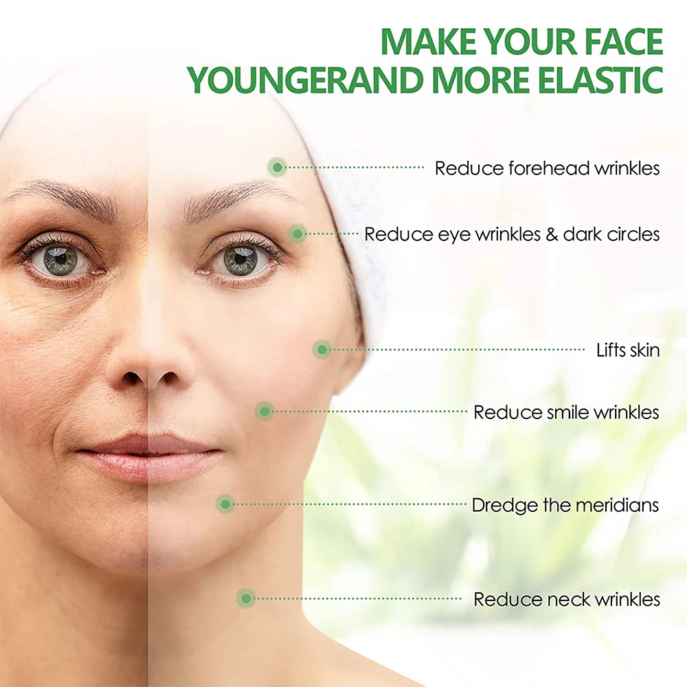 Gua Sha 페이셜 툴, 얼굴 긁기 및 스파 침술 테 - Jade Gua Sha Tool 리뷰 및 가격