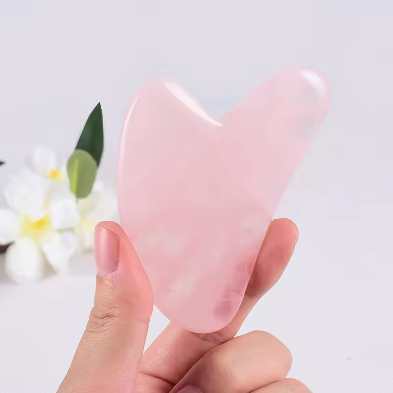 천연석 옥 구아슈 스크레이퍼 로즈쿼츠 페이셜 구아샤 도 - Jade Gua Sha Tool 리뷰 및 가격