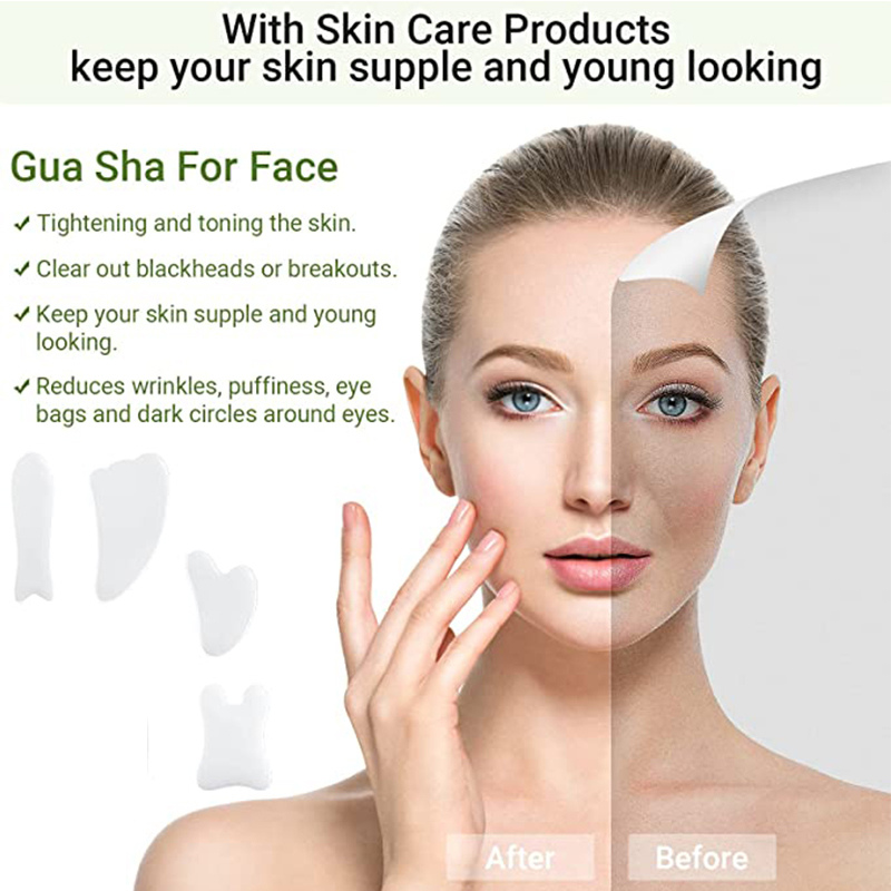 천연 화이트 옥 구아샤 보드, 옥 스톤 스크래핑 마사지 - Jade Gua Sha Tool 리뷰 및 가격