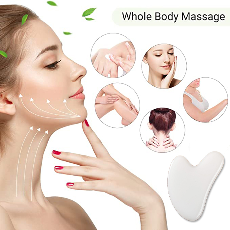 천연 화이트 옥 구아샤 보드, 옥 스톤 스크래핑 마사지 - Jade Gua Sha Tool 리뷰 및 가격